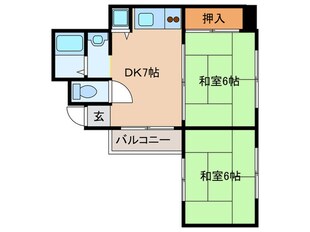 ベルドミ－ル今川の物件間取画像